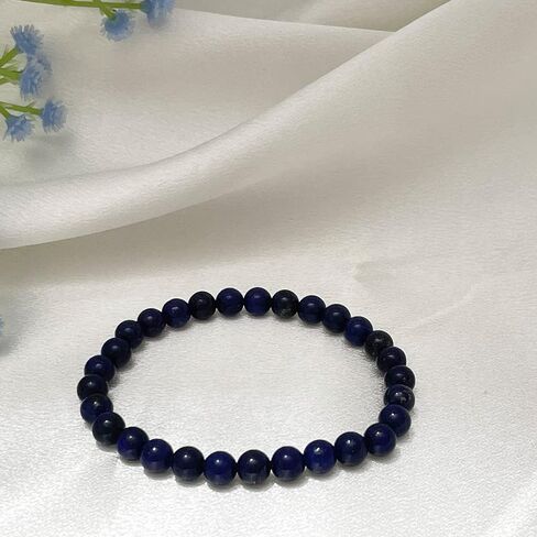 سوار من الكريستال الطبيعي شبه الكريمة من Positivelady مرن 16.5 17.78 سم مع 925 من الفضة الإسترليني دلايات على شكل ملاك هدية للنساء والفتيات in Kuwait