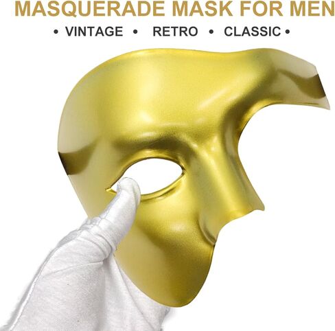قناع تنكر للرجال، قناع عتيق عتيق، قناع الهالوين الفينيسي للكرنفال، زي ماردي جراس in Kuwait