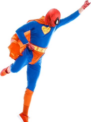 VIEKIER Super Hero Mask Fancy Dress Mask Spider Mask Hero Party Mask Cartoon Launcher Gloves Children Masks Dress Up Spider Cosplay Mask for Kid and Adult in Kuwait