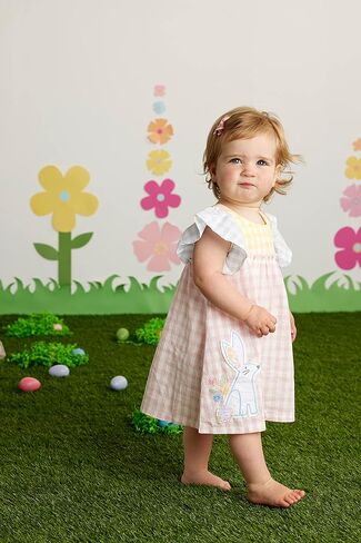 فستان Mud Pie Girls Bunny Gingham، وردي، 5T in Saudi Arabia