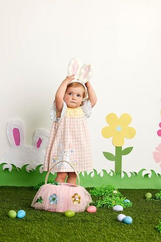 فستان Mud Pie Girls Bunny Gingham، وردي، 5T in Saudi Arabia
