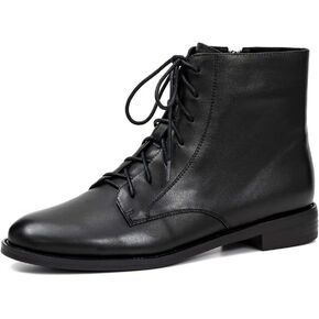 ONEENO Women's Lace-up Leather Ankle Boots in Kuwait