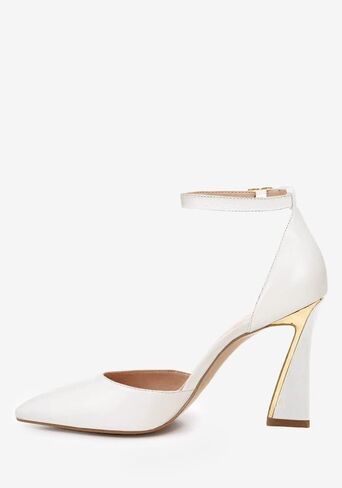 Juliet Holy Womens Pumps Point Closed Toe Heels Buckle Ankle Strap D'Orsay Heeled Sandals in Saudi Arabia