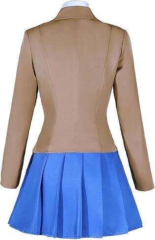 Alyfyto Monika Cosplay Costume,Yuri Ddlc Cosplay,Sayori Cosplay,Women's Anime School Uniform Full Set in Saudi Arabia