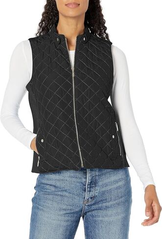 Jones New York Women's Quilted Zip Front Vest in Saudi Arabia
