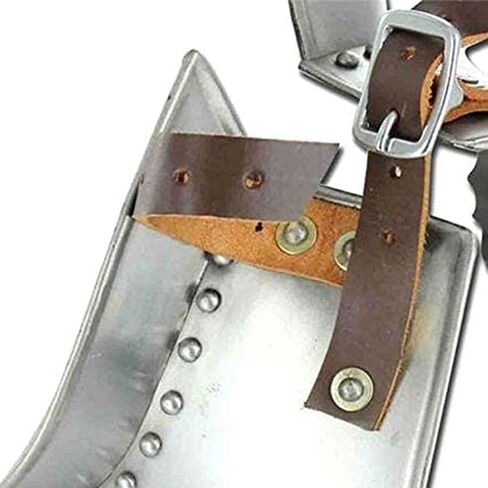 AnNafi® Gorget | Medieval Armour Renaissance Standing Collar Steel Gorget Leather Strap Replica | Armor Costume Wearable for Adult |Armour Reenactment SCA LARP Cosplay Men Drama & Halloween Costumes in Saudi Arabia