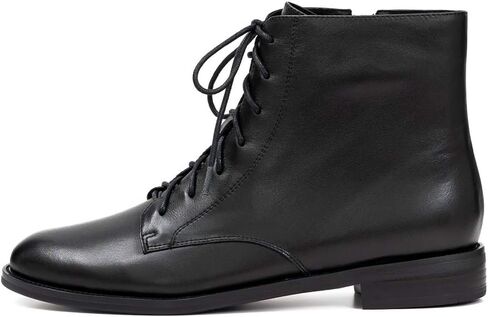 ONEENO Women's Lace-up Leather Ankle Boots in Saudi Arabia