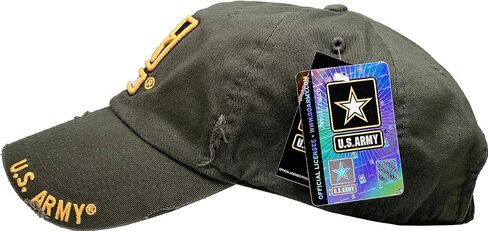 US Army Official Licensed Premium Quality Only Vintage Distressed Hat Veteran Military Star Baseball Cap in Kuwait
