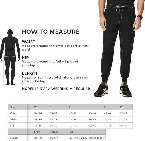 بنطال FIGS Tansen Cargo Jogger Scrub للرجال - مقاس كلاسيكي، 8 جيوب، مطاط في 4 اتجاهات، مضاد للتجاعيد - حصريًا لأمازون in Kuwait