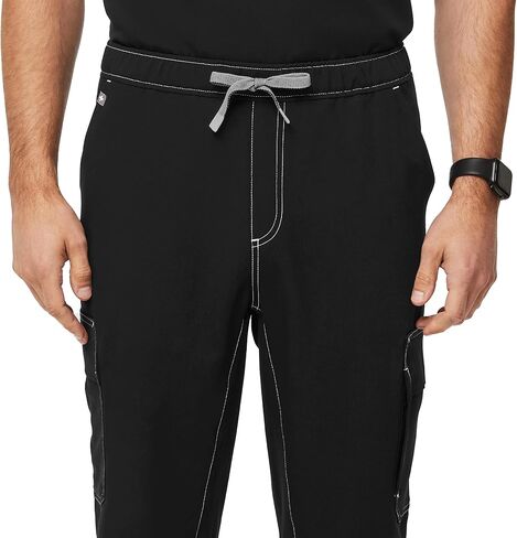 بنطال FIGS Tansen Cargo Jogger Scrub للرجال - مقاس كلاسيكي، 8 جيوب، مطاط في 4 اتجاهات، مضاد للتجاعيد - حصريًا لأمازون in Kuwait