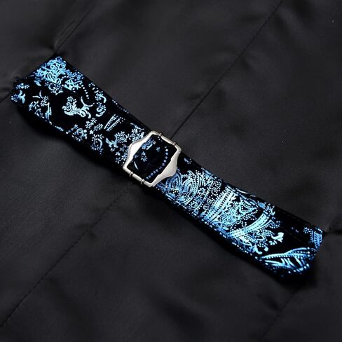 Thopil Men's Victorian steampunk Gothic Vest Party Nightclub Stylish Floral Waistcoat in Kuwait