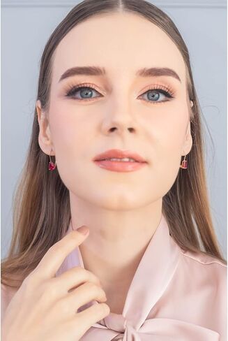 Earrings for Women, Birthstone Earrings, 8x6mm Pear Genuine or Synthetic Gemstone, Leverback Earrings, Teardrop Earrings, Huggie Earrings, Drop Earrings, Dangle Earrings, Silver Earrings or Gold Flash in Kuwait