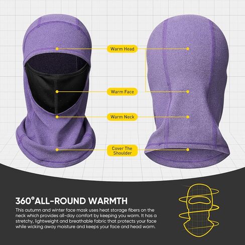 Cold Weather Balaclava Ski Mask Windproof Thermal Winter Scarf Mask Women Neck Warmer Hood for Cycling in Saudi Arabia