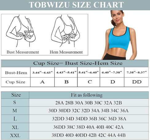 حمالات صدر رياضية من TOBWIZU Racerback للنساء حمالات صدر رياضية متعددة الطبقات بدون خياطة لصالة الألعاب الرياضية واللياقة البدنية مبطنة للتمرين والنوم اليومي in Kuwait