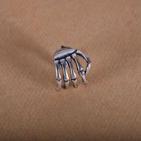 Hand Skeleton Ear Cuff Earrings for Women Fashion Punk Bones of Hand Non-Piercing Cuff Earrings Party Accessories in Saudi Arabia