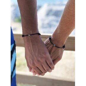 Infinity Matching Bracelets, Leather Couples Bracelets, His and Hers Bracelet, Couples Gift, Valentines Day Gift in Saudi Arabia