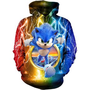 Suphiongs Kids Hoodies Boys Girls Cartoon Game Hoodies 3D Printed Sweatshirt Set 5-Medium in Kuwait