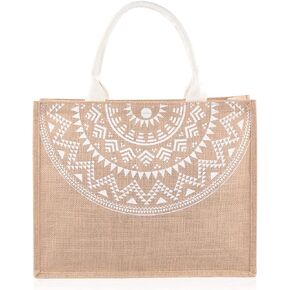 RIAH FASHION Large Reusable Eco Shopper Beach Tote - Travel Shoulder Bag Pineapple, Flower, Skull, Leaf Straw, Leopard Canvas