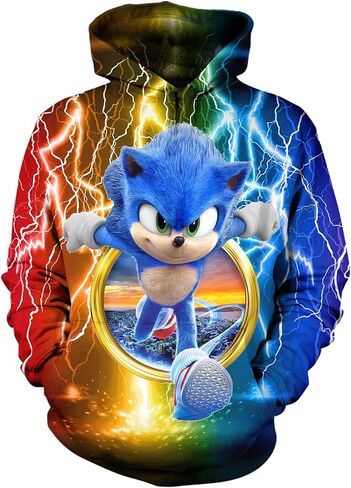 Suphiongs Kids Hoodies Boys Girls Cartoon Game Hoodies 3D Printed Sweatshirt Set 5-Medium in Kuwait