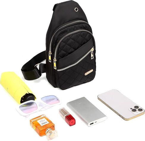 حقيبة JOSWAY Crossbody حقيبة ظهر صغيرة بحمالة، حقيبة ظهر على الصدر، حقيبة خصر، حقيبة كروس، مناسبة للسفر والجري الرياضي in Saudi Arabia