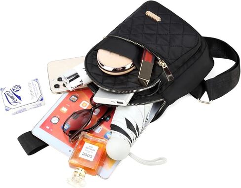 حقيبة JOSWAY Crossbody حقيبة ظهر صغيرة بحمالة، حقيبة ظهر على الصدر، حقيبة خصر، حقيبة كروس، مناسبة للسفر والجري الرياضي in Saudi Arabia