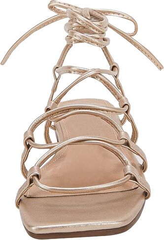 PiePieBuy Womens Lace up Strappy Sandals Criss-Cross Flat Gladiator Sandals Ankle Strap Square Toes Summer Shoes in Saudi Arabia