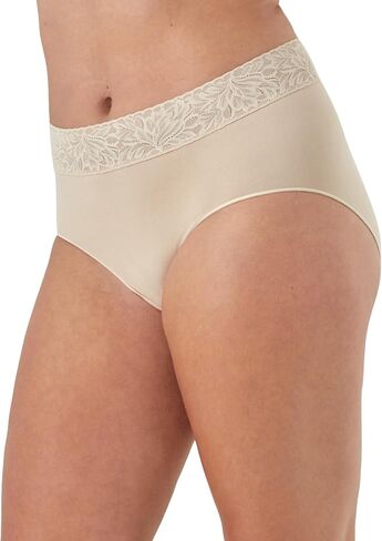Bali Women's Brief Underwear 3-pack, Modern Seamless Brief Panties With Lace Trim in Saudi Arabia