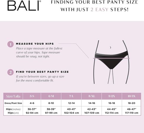 Bali Women's Brief Underwear 3-pack, Modern Seamless Brief Panties With Lace Trim in Saudi Arabia