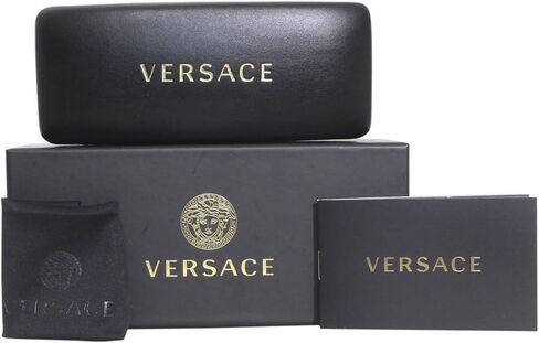 Versace VE4450 541987 Sunglasses Women's Transparent Violet/Dark Grey 60mm in Saudi Arabia