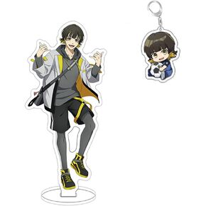 XTCZMH Blue-Lock Keychain and Stand Figure, Anime Seishiro-Nagi standing figure Bachira Meguru keychain Cosplay Costume in Kuwait