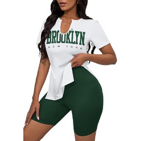 ملابس CLOCOR مكونة من قطعتين للسيدات بدلات رياضية صيفية للسيدات مكونة من قطعتين in Kuwait