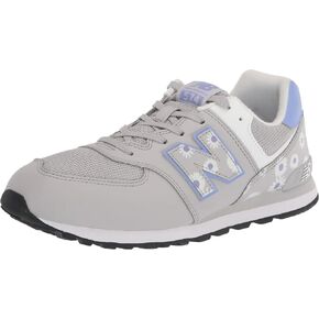 New Balance Kid's 574 V1 Flower Power Lace-Up Sneaker, Summer Fog/Vibrant Violet, 12 Wide Little Kid in Saudi Arabia