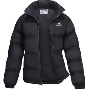 CAMELSPORTS Women's Thickened Down Jacket Oversized Lightweight Down Coat Warm Winter Coats Zip Insulated Puffer Jacket II in Kuwait