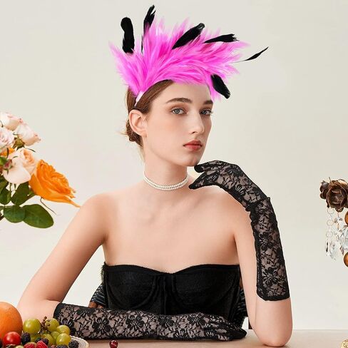 شريط راس فاسيناتور جاتسبي بنمط عشرينيات القرن الماضي من ريشة كنتاكي ديربي لحفلات الكوكتيل وحفلات الزفاف وحفلات الشاي والهالوين وماردي جرا in Kuwait