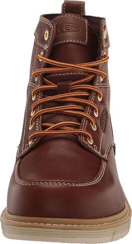 KEEN Utility Men's San Jose 6" Soft Toe Waterproof Wedge Work Boots, Tortoise Shell/Star White, 9.5 in Saudi Arabia