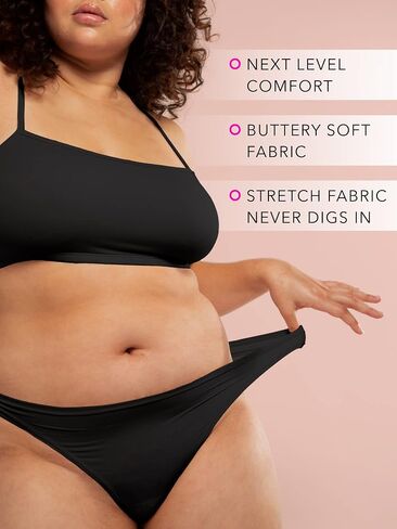 Smart & Sexy Naked No-roll, No Pinch Underwear Packs, Thongs and Women's Bikini Panties in Our Softest Fabric Ever in Saudi Arabia