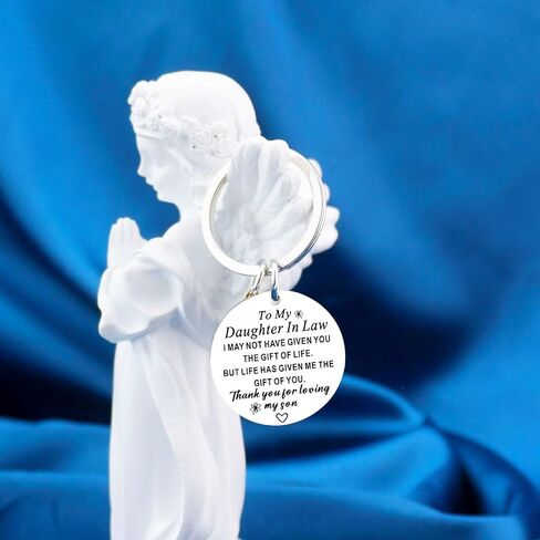 ichrati Daughter in Law Gift from Mother in Law, Christmas Womens Stocking Stuffers for Adults Keychain, Wedding Day Gifts for Daughter in Law, Daughter-in-Law Gifts for Birthday from Mom-in-law in Saudi Arabia