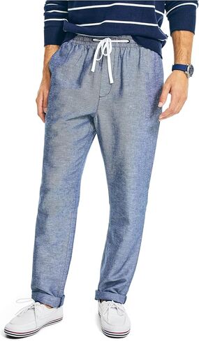 Nautica Men's Classic Fit Drawstring Linen Pant in Saudi Arabia