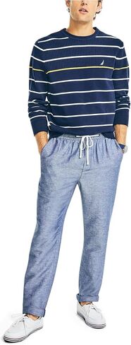 Nautica Men's Classic Fit Drawstring Linen Pant in Saudi Arabia