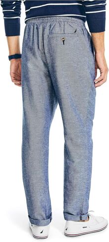 Nautica Men's Classic Fit Drawstring Linen Pant in Saudi Arabia