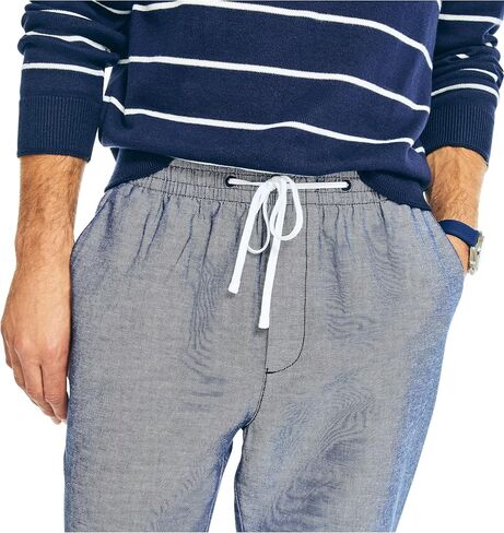 Nautica Men's Classic Fit Drawstring Linen Pant in Saudi Arabia