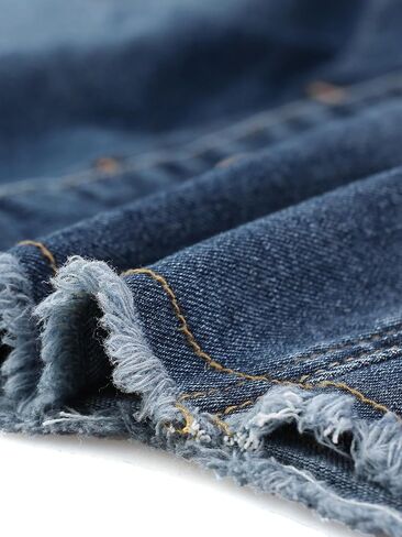 Agnes Orinda Plus Size Denim Jacket for Women Frayed Hem Classic Washed 2023 Denim Jean Jackets in Saudi Arabia