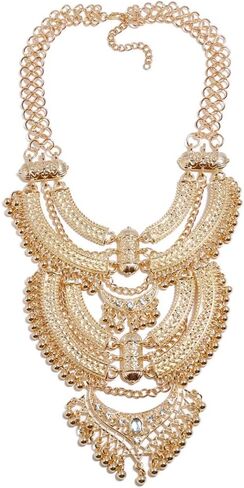 Ufraky Vintage Multilayer Ethnic Tribal Statement Choker Necklace Bohemian Indian Turkish Jewelry for Women in Kuwait