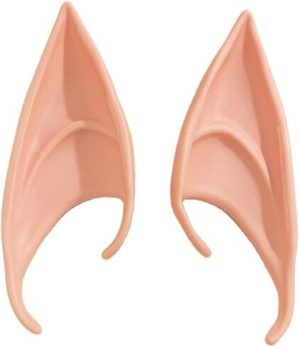 Halloween Fairy Pixie Elf Ears Earrings Colorful Sweet Cool Ear Clip Without Ear Holes Soft Pointed Goblin Ears Cosplay for Women Girls Party Gifts Jewelry in Saudi Arabia