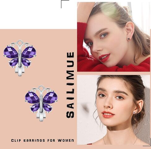 سيليمو 8 أزواج أقراط كليب للنساء أزياء مكعب زركونيا تشيكوسلوفاكيا كريستال المياه العذبة أقراط اللؤلؤ هيبوالرجينيك كليب على الأقراط والمجوهرات in Kuwait