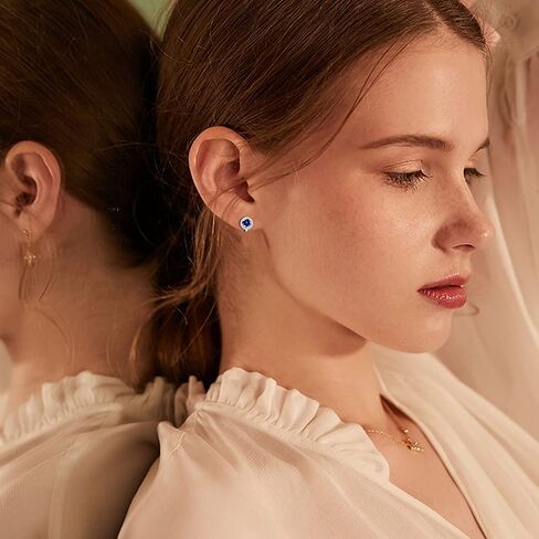 سيليمو 8 أزواج أقراط كليب للنساء أزياء مكعب زركونيا تشيكوسلوفاكيا كريستال المياه العذبة أقراط اللؤلؤ هيبوالرجينيك كليب على الأقراط والمجوهرات in Kuwait