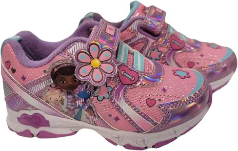 Disney Doc McStuffins Girl's Lighted Athletic Sneaker (Toddler/Little Kid) in Kuwait