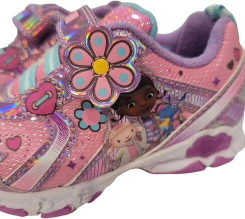 Disney Doc McStuffins Girl's Lighted Athletic Sneaker (Toddler/Little Kid) in Kuwait