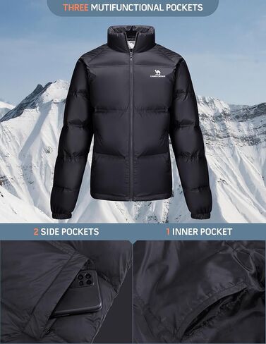 CAMELSPORTS Women's Thickened Down Jacket Oversized Lightweight Down Coat Warm Winter Coats Zip Insulated Puffer Jacket II in Kuwait