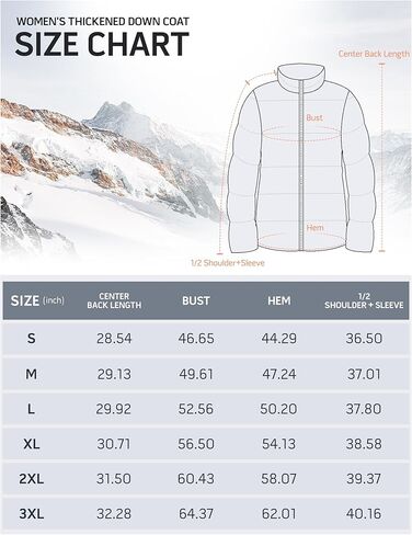 CAMELSPORTS Women's Thickened Down Jacket Oversized Lightweight Down Coat Warm Winter Coats Zip Insulated Puffer Jacket II in Kuwait